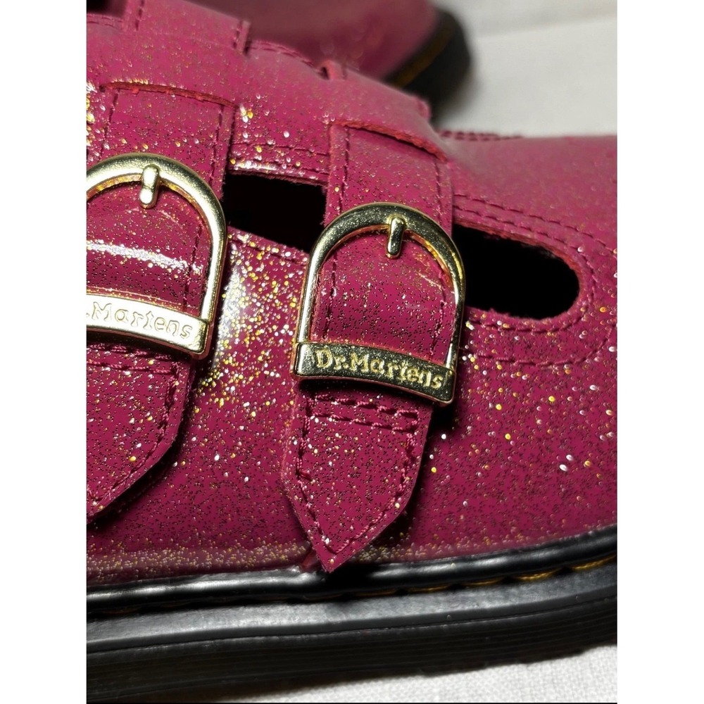 Dr. Martens 8065 Mary Janes Women Size 6 Pink Glitter Excellence Double Strap - Picture 7 of 11